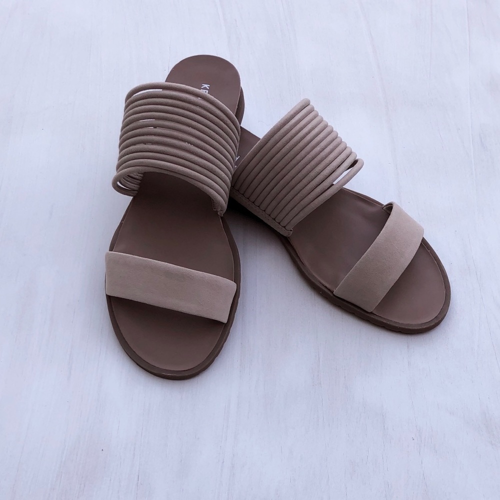 NEW KENNETH COLE Blush Colored Slide On Sandals!